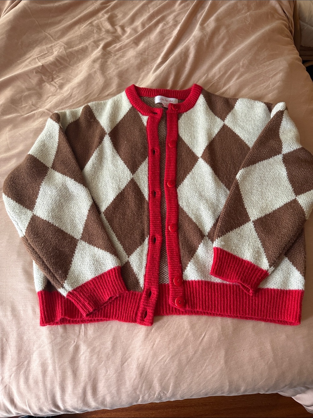 LISA SAYS GAH lauda argyle cardigan